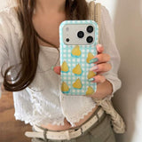 Boogzel Apparel Pear Checkered iPhone Case, view 2