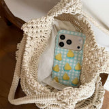 Boogzel Apparel Pear Checkered iPhone Case, view 4