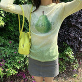 Boogzel Apparel Pear Gradient Knit Top, view 3