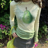 Boogzel Apparel Pear Gradient Knit Top, view 4