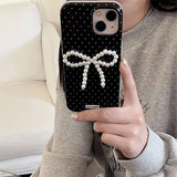 Boogzel Apparel Pearl Bow Polka Dot IPhone Case, view 2