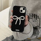 Boogzel Apparel Pearl Bow Polka Dot IPhone Case, view 3