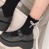 Boogzel Apparel Pearl Bow Socks, view 5