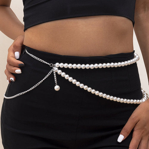 Boogzel Apparel Pearl Chain Belt