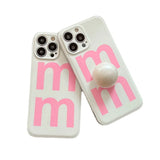 Boogzel Apparel Pearl Pop Socket iPhone Case, view 4