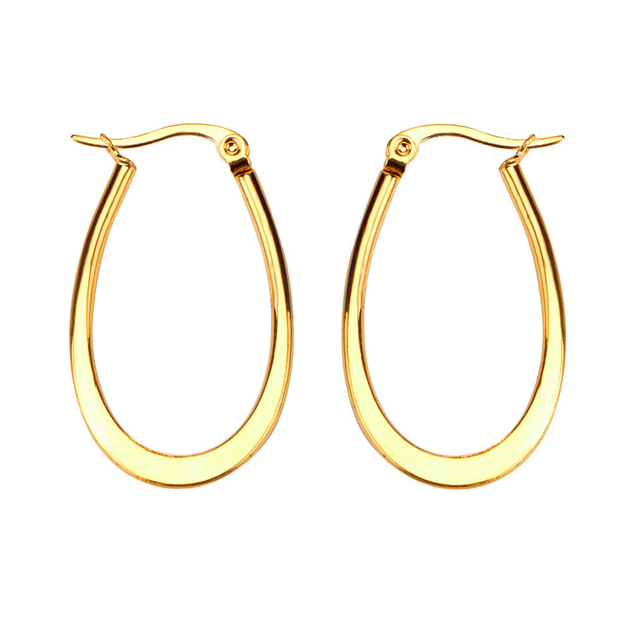 Boogzel Apparel Perfect Future Oval Hoop Earrings