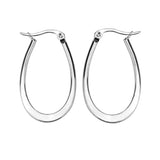Boogzel Apparel Perfect Future Oval Hoop Earrings, view 2