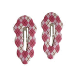 Boogzel Apparel Perfectly Preppy Plaid Hair Clips, view 2