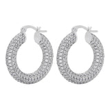Boogzel Apparel Personal Growth Rhinestone Hoops, view 2