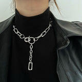Boogzel Apparel Personality Crisis Grunge Chain Necklace, view 3