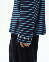 Boogzel Apparel Personality Crisis Striped Long Sleeve Shirt, view 4