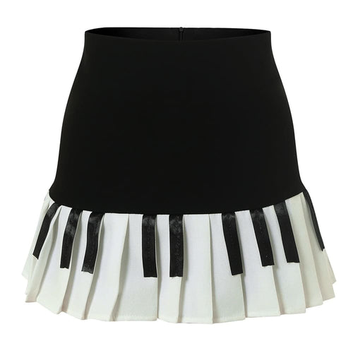 Boogzel Apparel Piano Key Pleated Skirt
