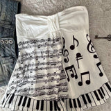 Boogzel Apparel Piano Print Strapless Tube Top, view 3