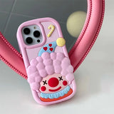 Boogzel Apparel Pink 3D Clown IPhone Case, view 2