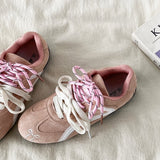 Boogzel Apparel Pink Bow Embroidery Sneakers, view 3