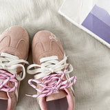 Boogzel Apparel Pink Bow Embroidery Sneakers, view 4