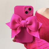 Boogzel Apparel Pink Bow iPhone Case, view 2