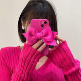 Boogzel Apparel Pink Bow iPhone Case, view 3