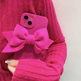 Boogzel Apparel Pink Bow iPhone Case, view 4