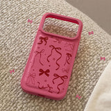 Boogzel Apparel Pink Bowknot iPhone Case, view 4