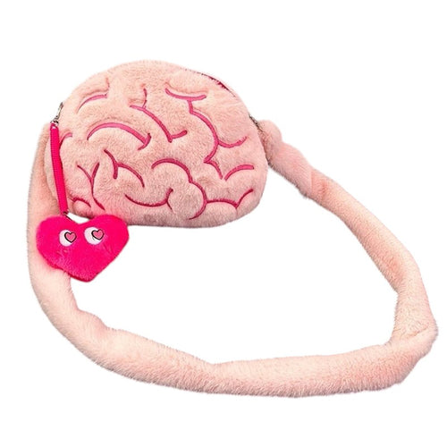 Boogzel Apparel Pink Brain Shoulder Bag