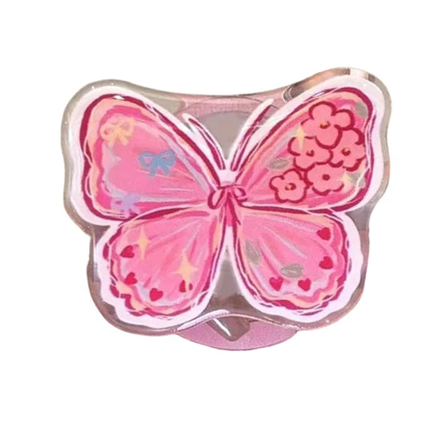 Boogzel Apparel Pink Butterfly Phone Holder