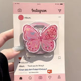 Boogzel Apparel Pink Butterfly Phone Holder, view 5