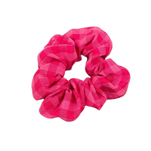 Boogzel Apparel Pink Checkered Scrunchie