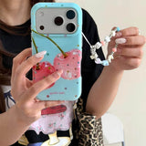 Boogzel Apparel Pink Cherry iPhone Case, view 4
