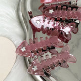 Boogzel Apparel Pink Fish Bone Claw Clip, view 5