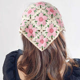 Boogzel Apparel Pink Flower Crochet Bandana, view 2