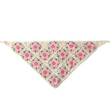 Boogzel Apparel Pink Flower Crochet Bandana, view 4