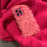 Boogzel Apparel Pink Fuzzy iPhone Case, view 3