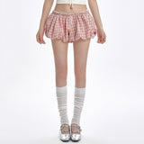 Boogzel Apparel Pink Gingham Ballon Shorts, view 2