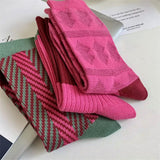 Boogzel Apparel Pink & Green Patterned Socks, view 2
