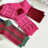 Boogzel Apparel Pink & Green Patterned Socks, view 6