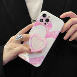 Boogzel Apparel Pink Heart iPhone Case, view 2