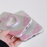 Boogzel Apparel Pink Heart iPhone Case, view 4