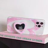 Boogzel Apparel Pink Heart iPhone Case, view 5