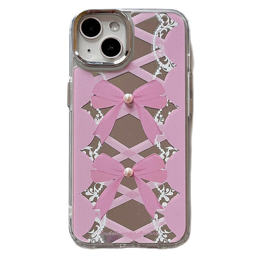 Boogzel Apparel Pink Lace Up iPhone Case