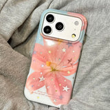 Boogzel Apparel Pink Lily Flower iPhone Case, view 5