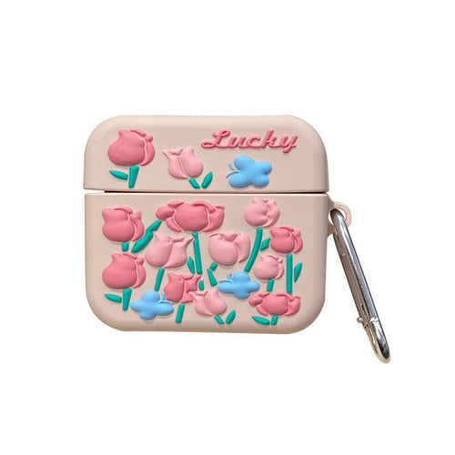 Boogzel Apparel Pink Roses AirPods Case