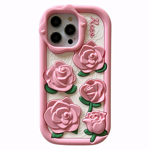 Boogzel Apparel Pink Roses iPhone Case
