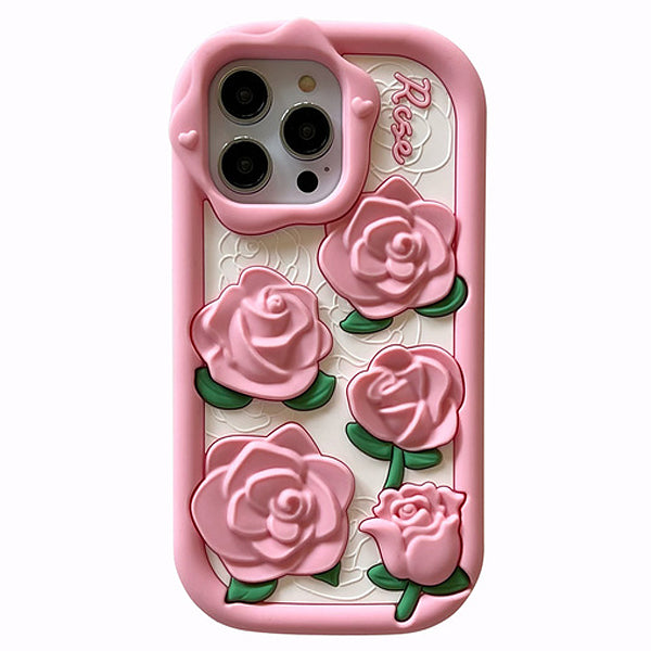 Boogzel Apparel Pink Roses iPhone Case