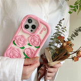 Boogzel Apparel Pink Roses iPhone Case, view 2