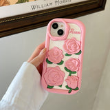 Boogzel Apparel Pink Roses iPhone Case, view 5