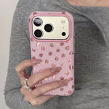 Boogzel Apparel Pink Strawberry iPhone Case, view 2