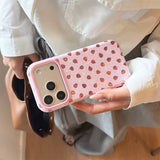 Boogzel Apparel Pink Strawberry iPhone Case, view 4