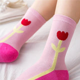 Boogzel Apparel Pink Tulip Socks, view 3