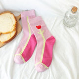 Boogzel Apparel Pink Tulip Socks, view 4